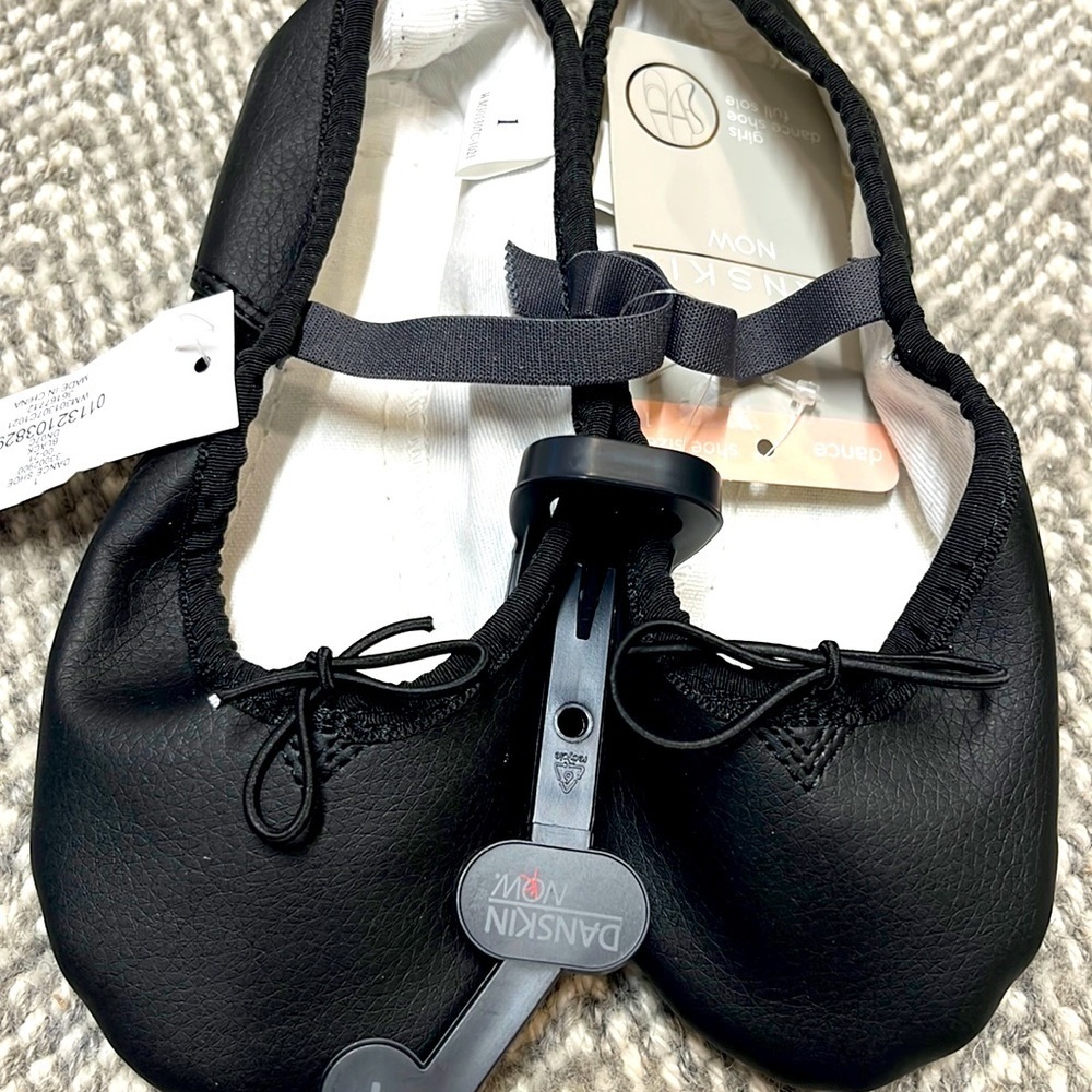 NWT Danskin Now black ballet dance slippers multiple sizes